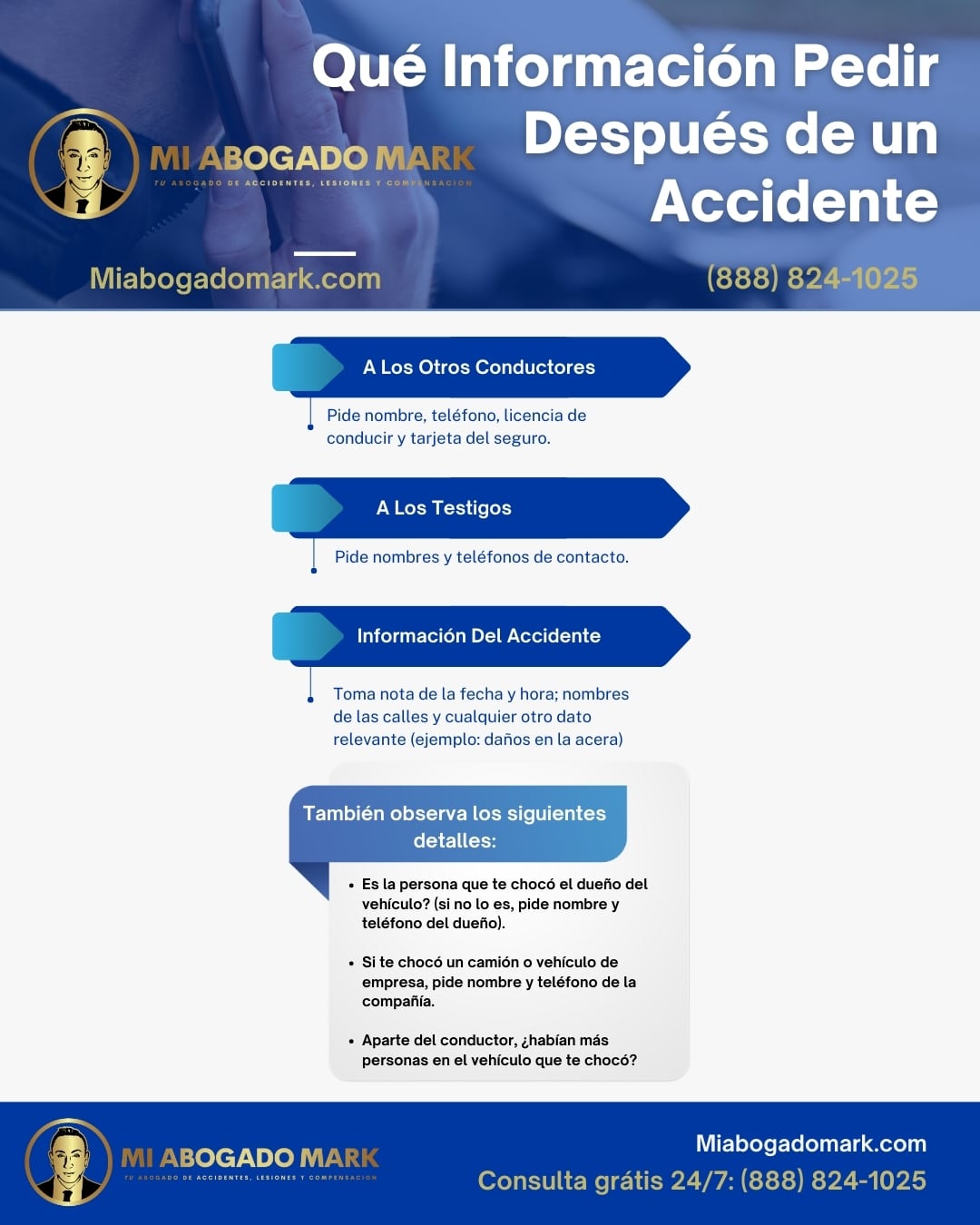 qué información después de un accidente