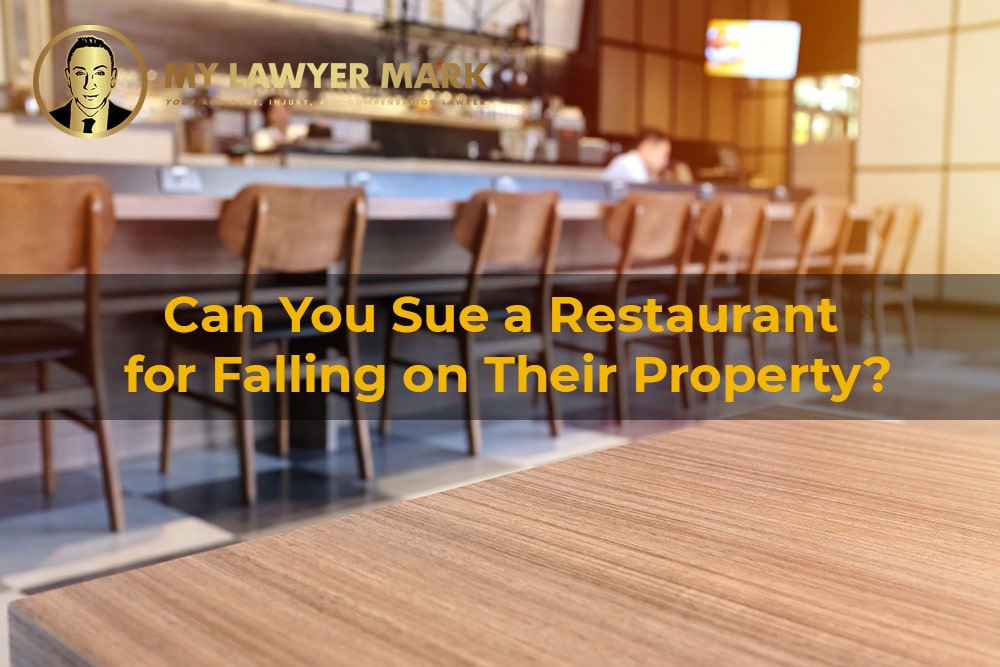 can you sue a restaurant for falling on their property