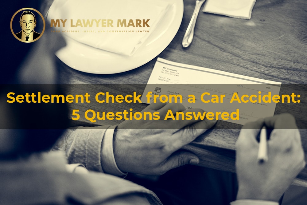 settlement check from a car accident